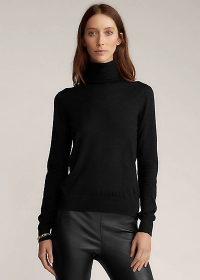 Ralph Lauren Women's Cashmere Turtleneck In Black