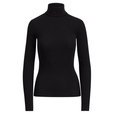 Ralph Lauren Long-sleeve Cashmere Turtleneck Sweater In Polo Black