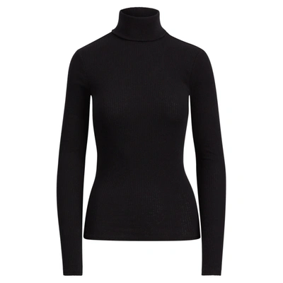 Ralph Lauren Long-sleeve Cashmere Turtleneck Jumper In Polo Black