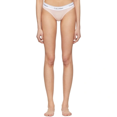 Calvin Klein Underwear Pink Modern Bikini Briefs In 680 Nymph