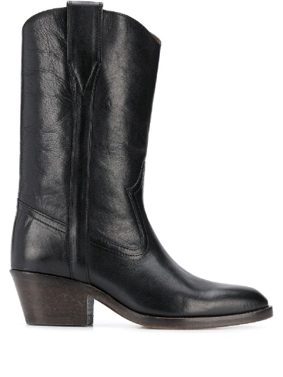 Isabel Marant Danta Cone-heel Boots In Black