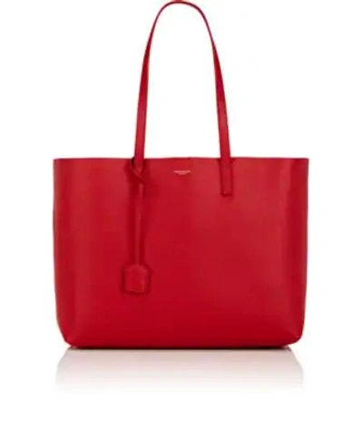Saint Laurent East West Shopping Tote Bag In Red