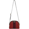Gucci Ophidia Suede Crossbody Bag In 8670 Hibiscus Red