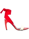 Proenza Schouler Red Women's Wrap Ankle Sandals