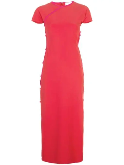 Marcia Tchikiboum Cut-out Side Dress In Red