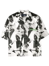 Dsquared2 Printed Boxy Shirt In White