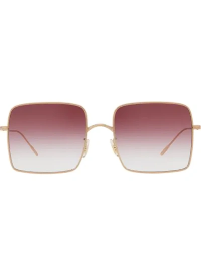 Oliver Peoples Sunglasses 'rassine' Red Gold/ Pink