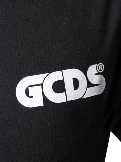 Gcds Black Bodysuit With 'gilda Tee Body' Logo