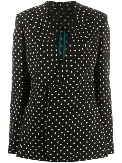 Haider Ackermann Black Polka Dot Jacket