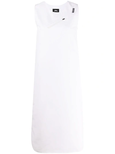 Stussy Sleeveless Shift Dress In White