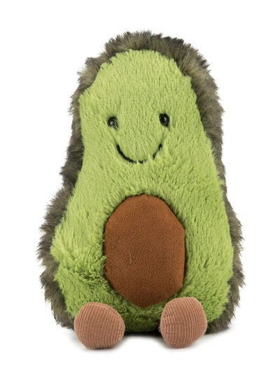 Jellycat Kids' Medium Amusable Avocado Plush Toy In Green