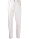 Isabel Marant Étoile High-waisted Cropped Jeans In White
