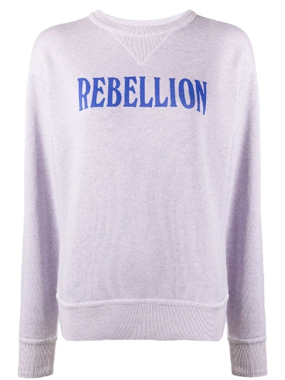 Isabel Marant Étoile Rise Sweatshirt In Purple