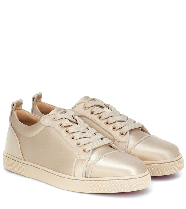 beige louboutin sneakers