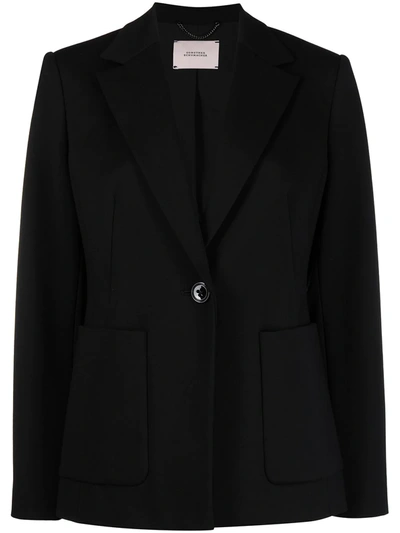 Dorothee Schumacher Emotional Essence Double-breasted Blazer In Black