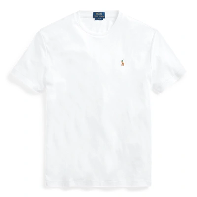 Ralph Lauren Classic Fit Soft Cotton Crewneck T-shirt In White