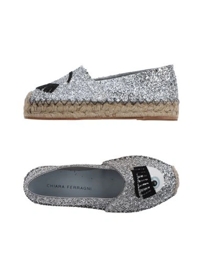 Chiara Ferragni Espadrilles In Silver