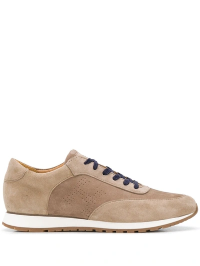 Hackett Low-top Lace-up Sneakers In Neutrals