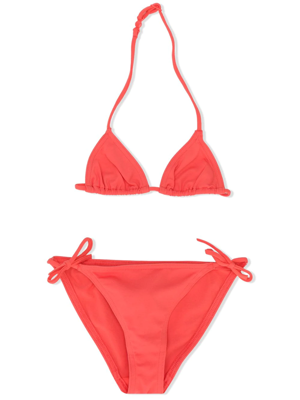 Bonpoint Kids' X Eres Cherry Logo Bikini Set In Orange | ModeSens