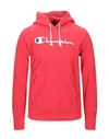 Champion Hooded Sweatshirt In Red