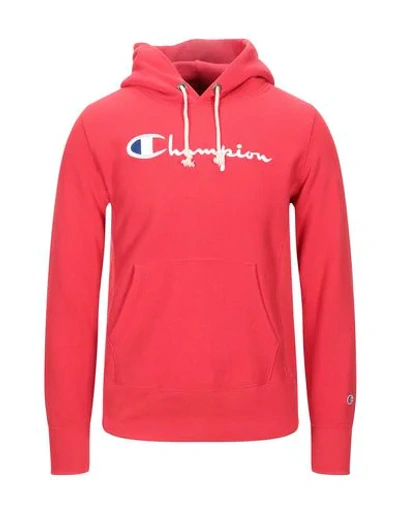 Champion Hooded Sweatshirt In Red