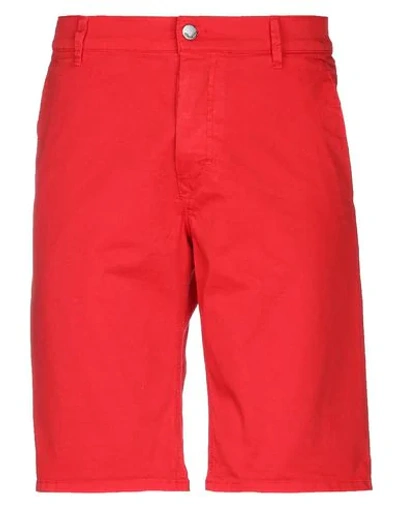 Grey Daniele Alessandrini Shorts & Bermuda Shorts In Red