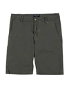 Grey Daniele Alessandrini Shorts & Bermuda Shorts In Military Green