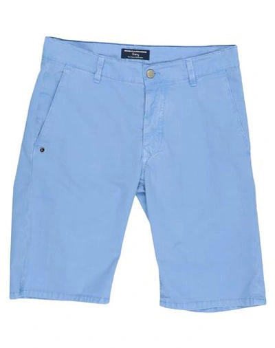 Grey Daniele Alessandrini Shorts & Bermuda Shorts In Sky Blue