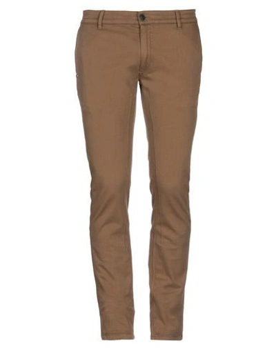 Grey Daniele Alessandrini Pants In Camel