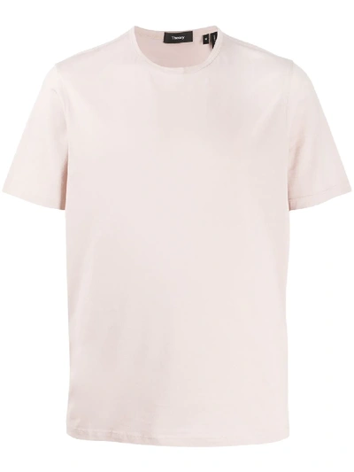 Theory T-shirt In Rose-pink Cotton