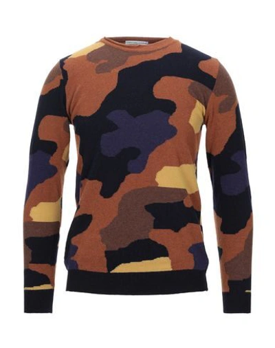 Grey Daniele Alessandrini Sweaters In Brown
