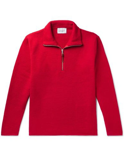 Albam Sweater With Zip In Red