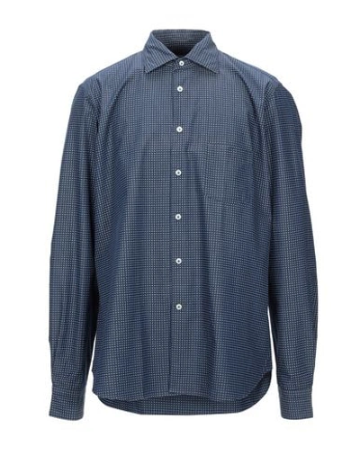 Borsa Patterned Shirt In Blue