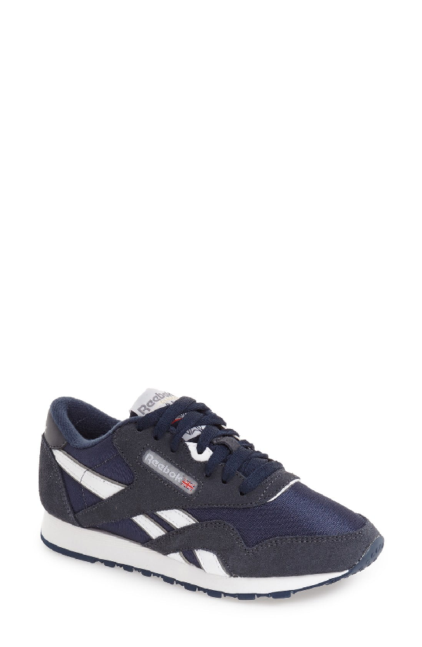 reebok classic nylon team navy platinum