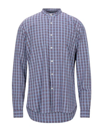 Alessandro Gherardi Checked Shirt In Slate Blue