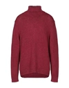 Massimo Alba Turtlenecks In Maroon