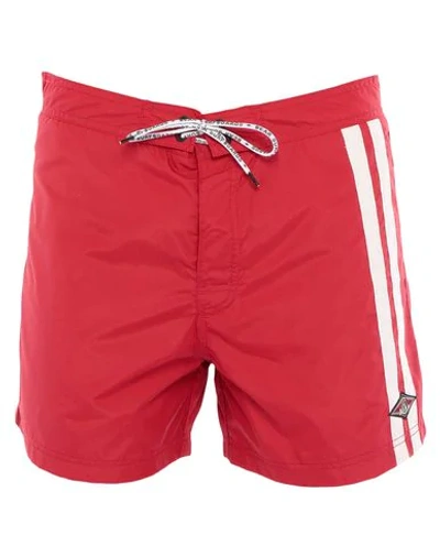 Bear Swim Shorts In Red