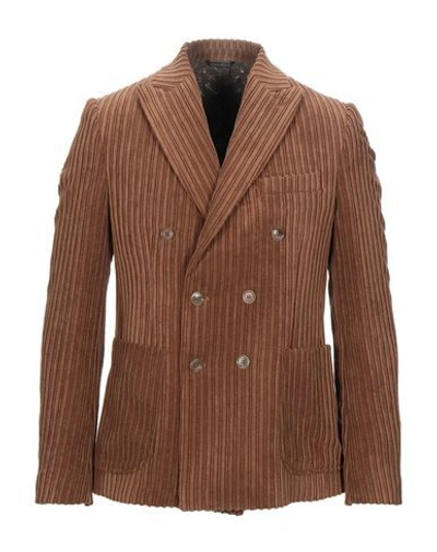 Grey Daniele Alessandrini Suit Jackets In Brown