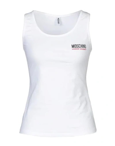 Moschino Tank Top In White