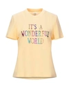 Alberta Ferretti T-shirts In Yellow