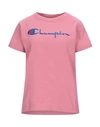 Champion T-shirts In Pastel Pink
