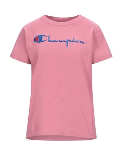 Champion T-shirts In Pastel Pink