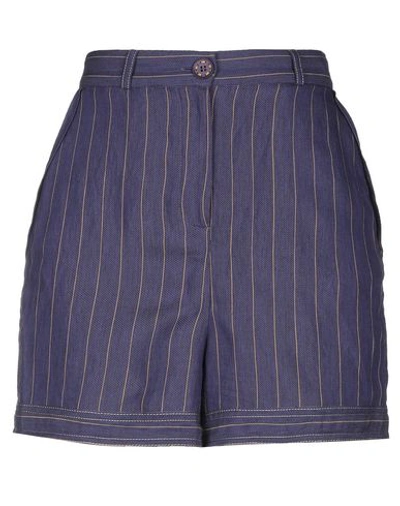 Manila Grace Woman Shorts & Bermuda Shorts Purple Size 2 Viscose, Polyester