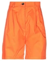Department Five Department 5 Woman Shorts & Bermuda Shorts Orange Size 26 Polyester, Cotton