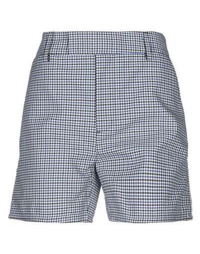 Plan C Woman Shorts & Bermuda Shorts Blue Size 8 Cotton, Polyester