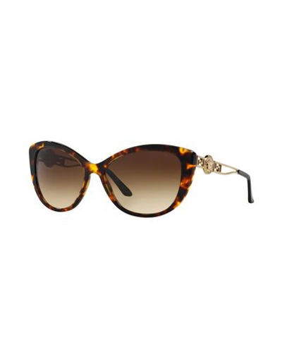 Versace Sunglasses In Dark Brown