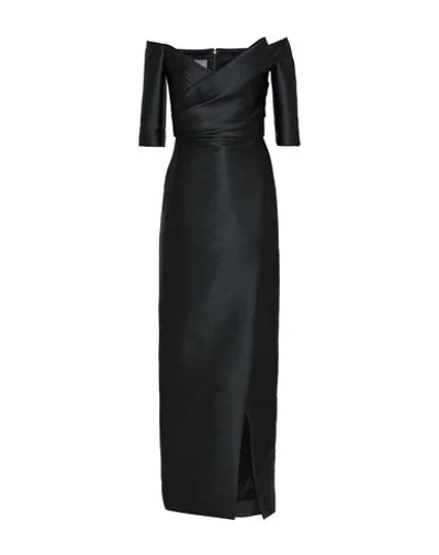 Monique Lhuillier Long Dresses In Black
