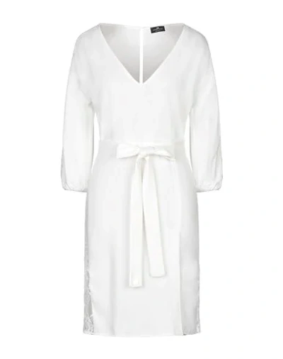 Elisabetta Franchi Short Dresses In Ivory