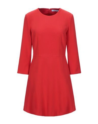 Blumarine Short Dress In Red