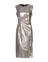 P.a.r.o.s.h Midi Dresses In Gold